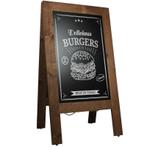 Krijtstoepbord Steigerhout Bruin 75x135 cm, Articles professionnels, Articles professionnels Autre, Verzenden