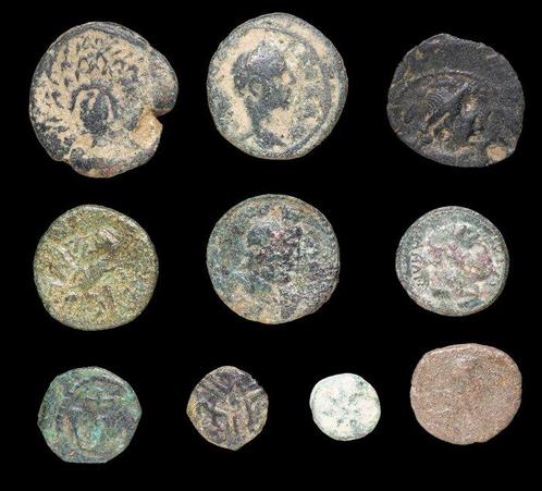 Oudheid Lote de 10 Æ monedas Incluyendo Pontus Amisos,, Postzegels en Munten, Munten | Europa | Niet-Euromunten
