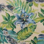 BA160 - Gobelinweefsel tropisch met Monstera-bladeren en