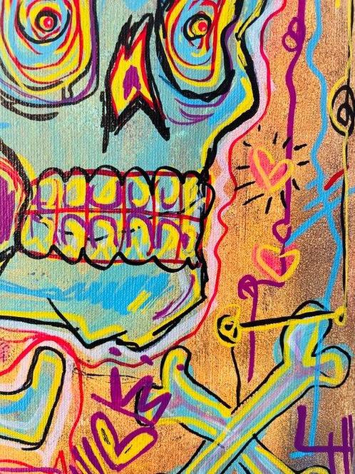 Flör - Alien Spacecowboy, Antiek en Kunst, Kunst | Schilderijen | Modern