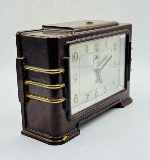 Wekker - Art Deco Bakeliet, Messing - 1920-1930, Antiek en Kunst, Kunst | Designobjecten