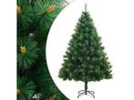 vidaXL Kunstkerstboom met scharnieren en standaard 150 cm, Verzenden, Nieuw