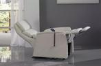 TOPAANBIEDING relaxfauteuil NIEUW echt leder met opstaphulp