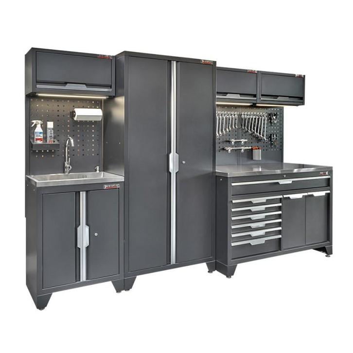 Gereedschapskasten set wandlengte 295,5 cm, hoge tweedeurs, Doe-het-zelf en Bouw, Werkbanken, Ophalen of Verzenden