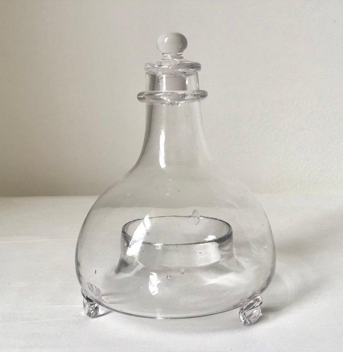 Bouteille - Ancien piège à guêpes en verre soufflé à la, Antiek en Kunst, Antiek | Keukengerei