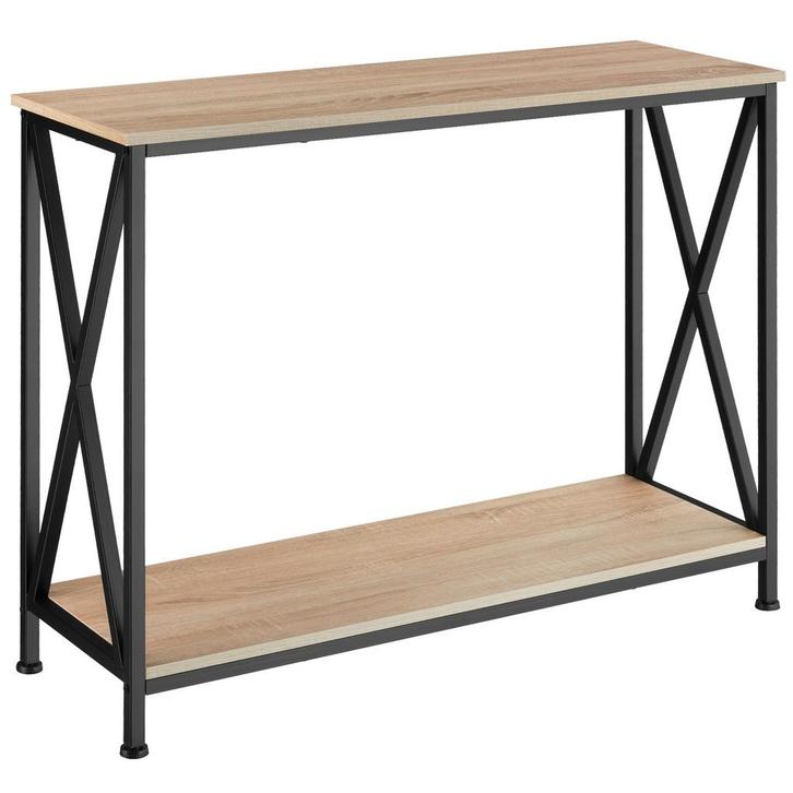 tectake Consoletafel Tacoma 100x35x80,5cm - Industrieel lich, Huis en Inrichting, Tafels | Bijzettafels, Verzenden