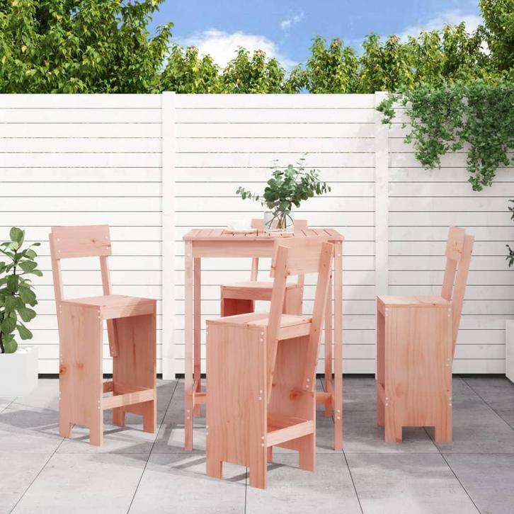 vidaXL 5-delige Tuinset massief douglashout, Tuin en Terras, Tuinsets en Loungesets, Tuinset, Nieuw, Verzenden