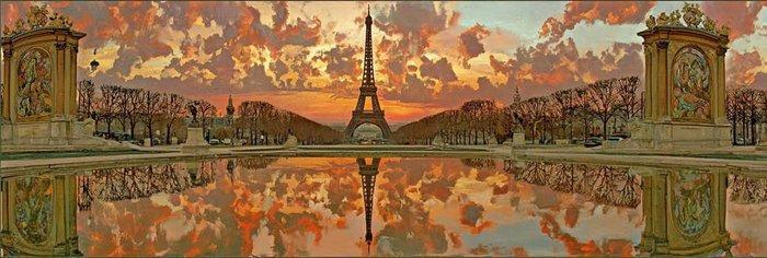 CREATIVE_HUB - Panoramic Paris sunrise, Antiek en Kunst, Curiosa en Brocante