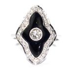 Ring - 14 karaat Witgoud - 6.82ct. tw. Diamant (Natuurlijk), Nieuw