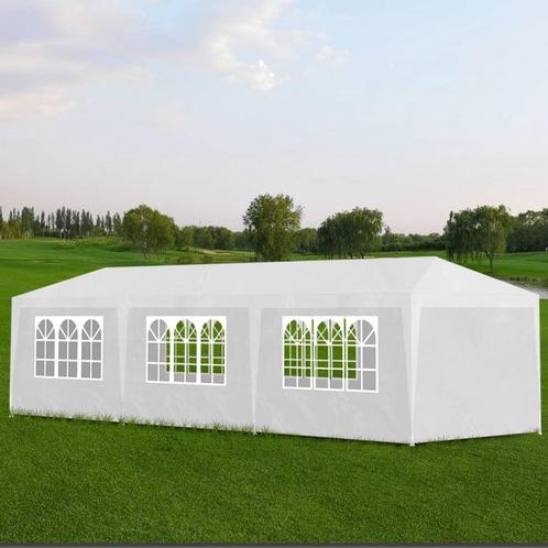 vidaXL Partytent 3x9 m wit, Tuin en Terras, Partytenten, Nieuw, Verzenden