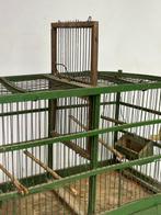 Vogelkooi - Hout, IJzer - oude vogelkooi, Antiek en Kunst