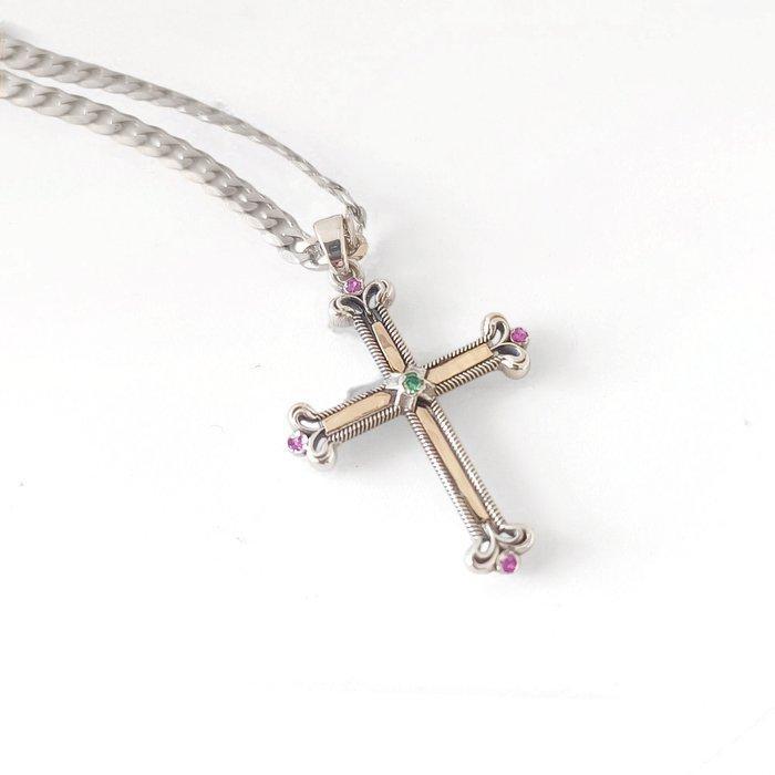 Zonder minimumprijs - Halsketting - 18 karaat Zilver, Geel, Bijoux, Sacs & Beauté, Colliers