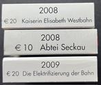 Oostenrijk. 10 Euro / 20 Euro 2008/2009 (3 stuks) Proof, Postzegels en Munten, Munten | Europa | Euromunten