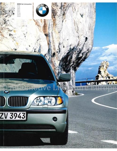 2001 BMW 3 SERIE BROCHURE DUITS, Livres, Autos | Brochures & Magazines, Enlèvement ou Envoi