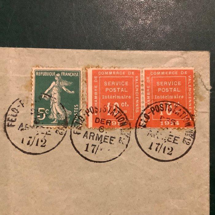 Duitse Rijk 1914 - Chambre de commerce de Valencienne in, Postzegels en Munten, Postzegels | Europa | Duitsland