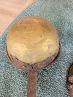 Pot (2) - Smeedijzer - 2 koperen steelpannen