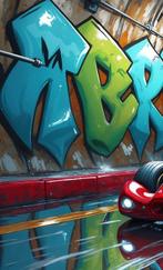 Kosmo - Mario Kart Urbano - XXL, Antiek en Kunst, Kunst | Schilderijen | Modern