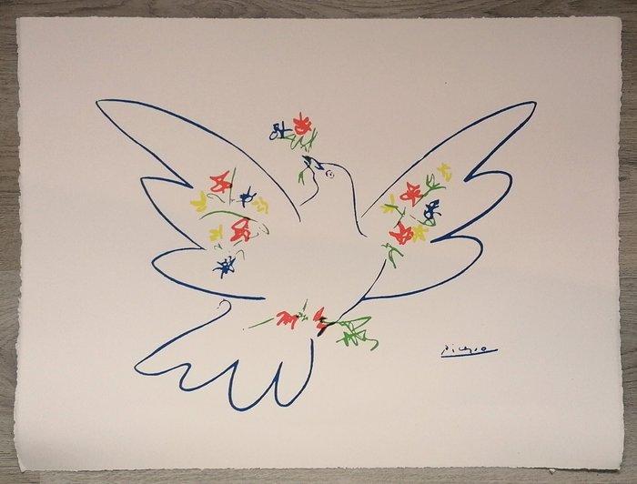 Pablo Picasso (1881-1973) - Colombe aux rameaux de fleurs, Antiek en Kunst, Antiek | Overige Antiek