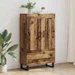 vidaXL Highboard met lade Oud Hout 69,5 x 31 x 115 cm, Huis en Inrichting, Kasten | Dressoirs, Verzenden, Nieuw