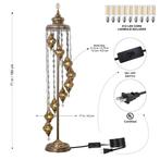 Staande lamp - Glas-in-lood