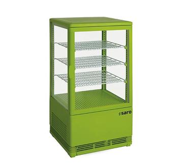 SARO Mini-koelvitrine 70 liter - SC 70 groen, Verzenden