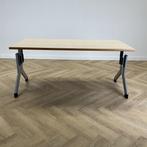 Kembo verstelbaar bureau 160x80 cm, ahorn - grijs, Huis en Inrichting, In hoogte verstelbaar, Gebruikt, Bureau