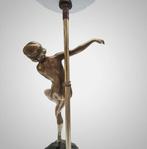 Lamp - Brons, Granito, Glas - Lamp met danseres