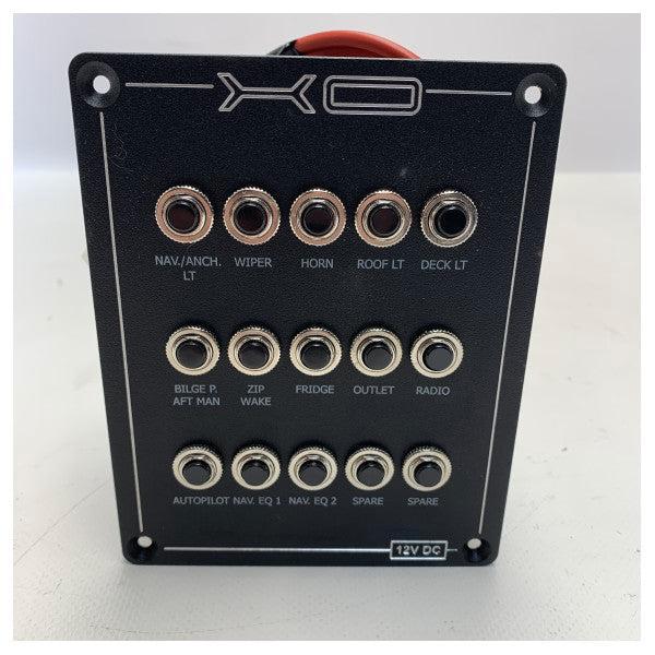 Bieden: XO Boats 15-function marine fuse panel 12V - X00016, Watersport en Boten, Bootonderdelen, Ophalen of Verzenden
