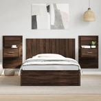 vidaXL Tête de lit avec armoires chêne marron 120 cm, Maison & Meubles, Verzenden, Neuf