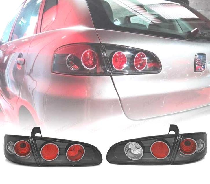 FEUX ARRIÈRE SEAT IBIZA 6L 02-08 FOND NOIR, Auto-onderdelen, Verlichting, Verzenden