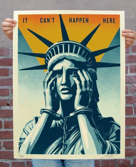 Shepard Fairey (OBEY) (1970) - It Can Happen Here, Antiek en Kunst, Kunst | Designobjecten