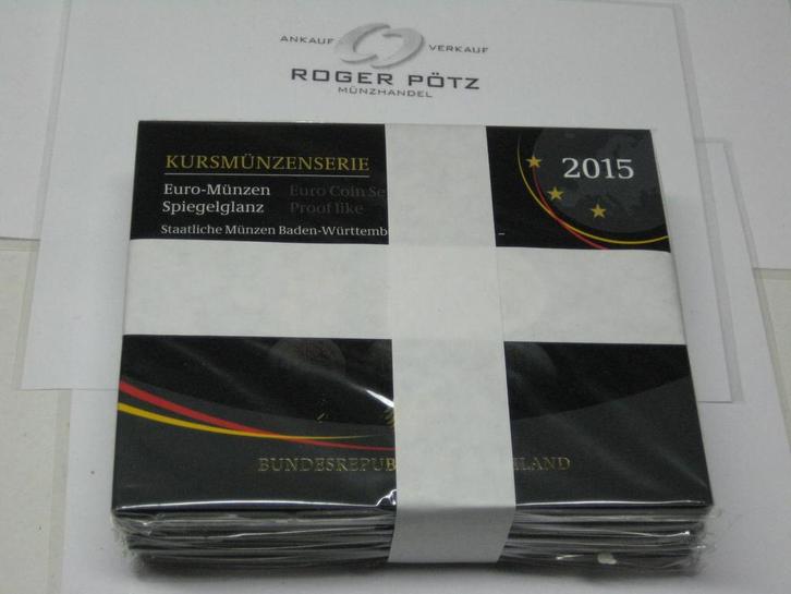 29,40 Euro Brd Kursmuntset 2015 A D F G J komplett polier..., Postzegels en Munten, Munten | Europa | Euromunten, België, Verzenden