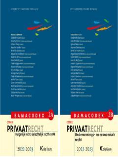 BAMACODEX 2 – Privaatrecht 2022-2023 (BAMA 2A en 2B), Boeken, Wetenschap, Gelezen, Verzenden