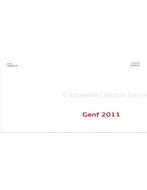 2011 AUDI GENÈVE PERSMAP DUITS, Livres, Ophalen of Verzenden