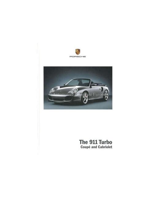 2004 PORSCHE 911 TURBO HARDCOVER BROCHURE ENGELS, Boeken, Auto's | Folders en Tijdschriften, Ophalen of Verzenden