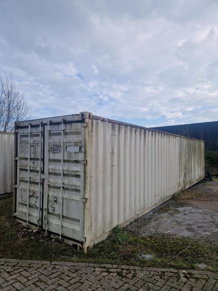 40ft container wit staal gebruikt (Levering, Articles professionnels, Articles professionnels Autre, Enlèvement ou Envoi