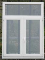 pvc raam , chassis , venster 120 x 165  wit / cementgrijs, Doe-het-zelf en Bouw, Raamkozijnen en Schuifdeuren, 75 tot 150 cm, Kunststof