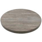 Plateau de Table Vintage Wood | Ø600mm, Maison & Meubles, Pièces pour table, Ophalen of Verzenden, Neuf