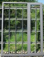 aluminium terrasraam , raam 196 x 254  ombergrijs ral 7022, Bricolage & Construction, Châssis & Portes coulissantes, Deurkozijn