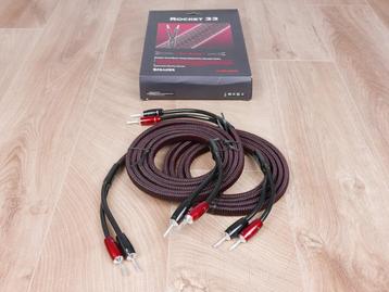 AudioQuest Rocket 33 audio speaker cables 2,5 metre NEW disponible aux enchères