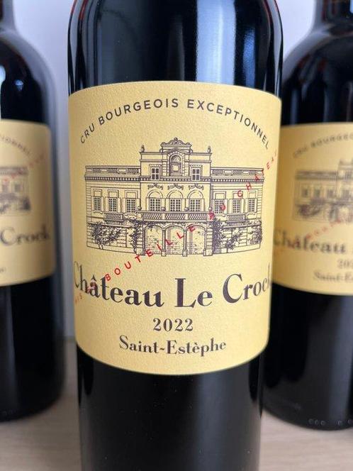 2022 Château Le Crock - Saint-Estèphe Cru Bourgeois - 6, Verzamelen, Wijnen