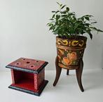 Hindeloopen - Stoof - Bloempot - Hout