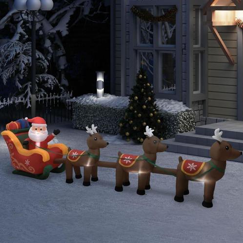 vidaXL Décoration gonflable de Père Noël et de rennes, Diversen, Kerst, Verzenden