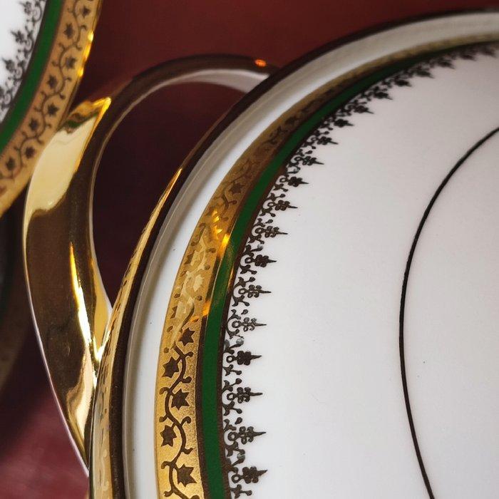 Manufacture Chastagner - Tafelservies (13) - Groene fries, Antiek en Kunst, Antiek | Meubels | Tafels