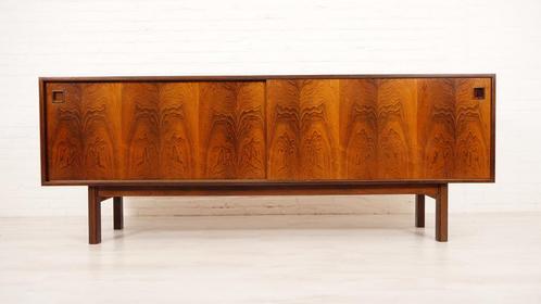 Vintage dressoir | Palissander | Omann Jun | 210 cm, Huis en Inrichting, Kasten | Wandmeubels, Ophalen of Verzenden