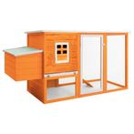 vidaXL Kippenhok met nachthok hout, Dieren en Toebehoren, Verzenden, Nieuw