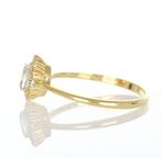 Zonder minimumprijs - Ring - 18 karaat Geel goud Aquamarijn, Handtassen en Accessoires, Nieuw