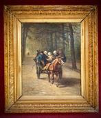 Ferdinand Ernst Lintz `(1833-1909 ) - Sunday Picnic -, Antiquités & Art