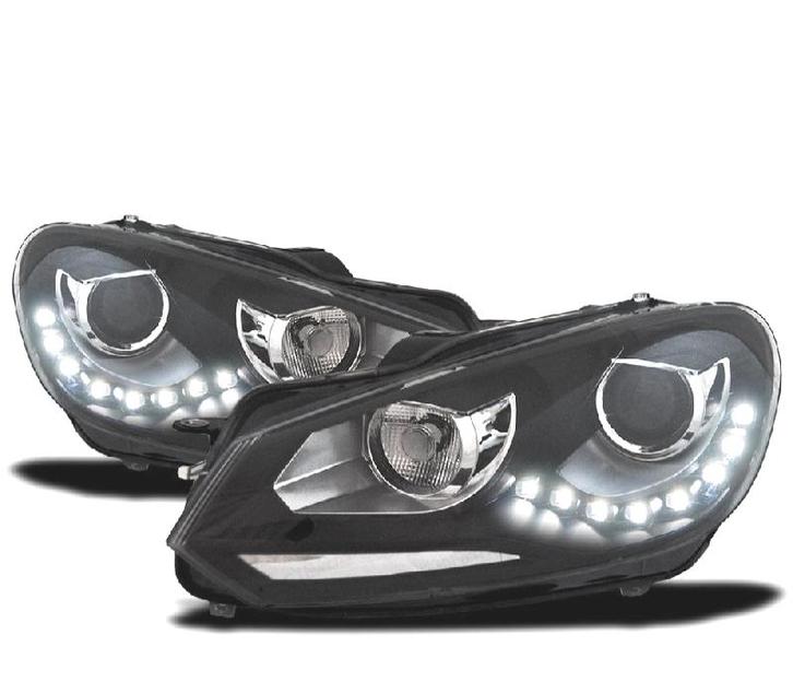 PHARES VOLKSWAGEN VW GOLF 6 FOND NOIR DRL, Auto-onderdelen, Verlichting, Verzenden
