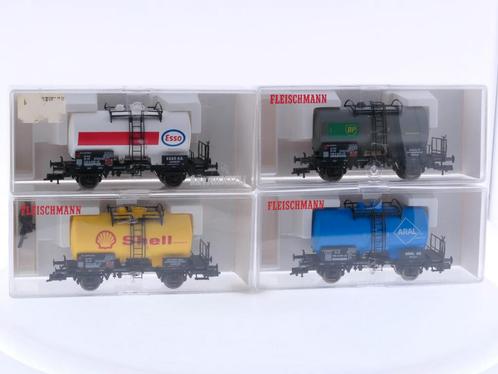 Schaal H0 Fleischmann 5410, 5411, 5412 en 5413 set van 4..., Hobby en Vrije tijd, Modeltreinen | H0, Gelijkstroom, Analoog, Zo goed als nieuw